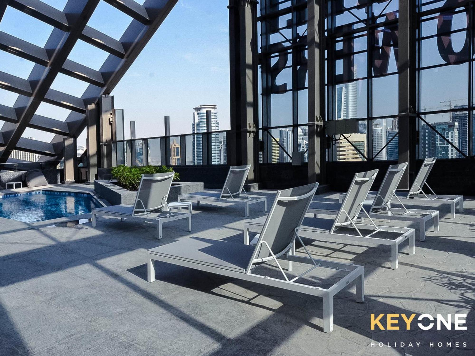 Sophisticated One Bedroom With Full Marina View Dubái Exterior foto